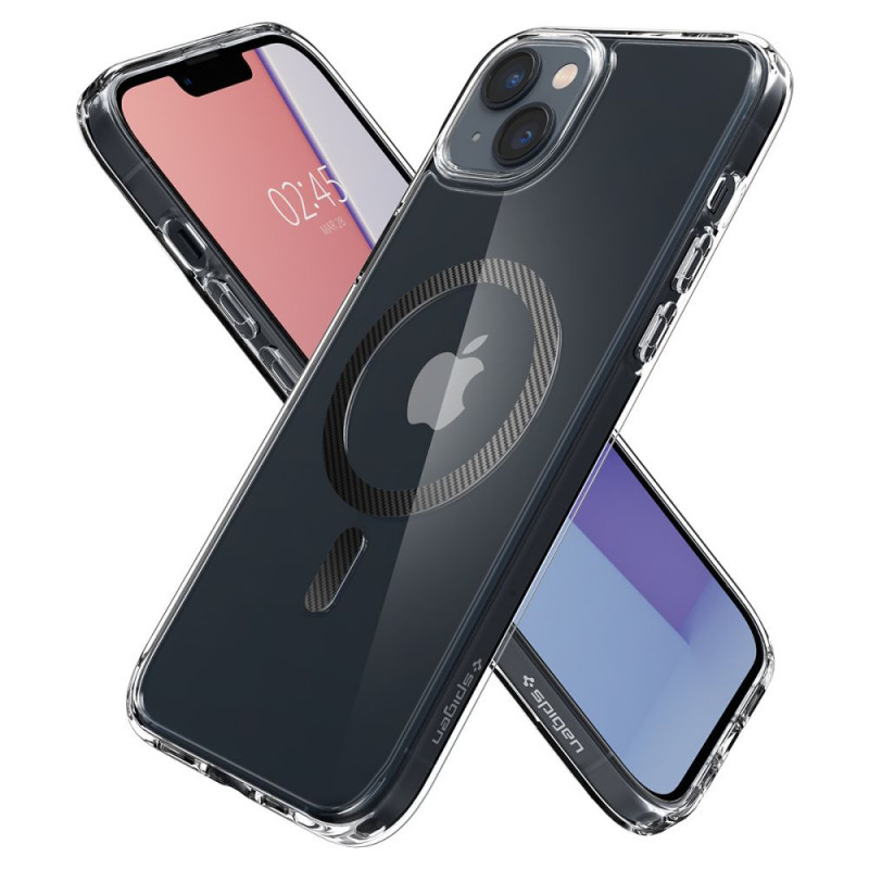 Spigen Ultra Hybrid Mag (ACS04904) MagSafe ümbris Apple iPhone 14 Plus / 15 Plus jaoks, Carbon Fiber