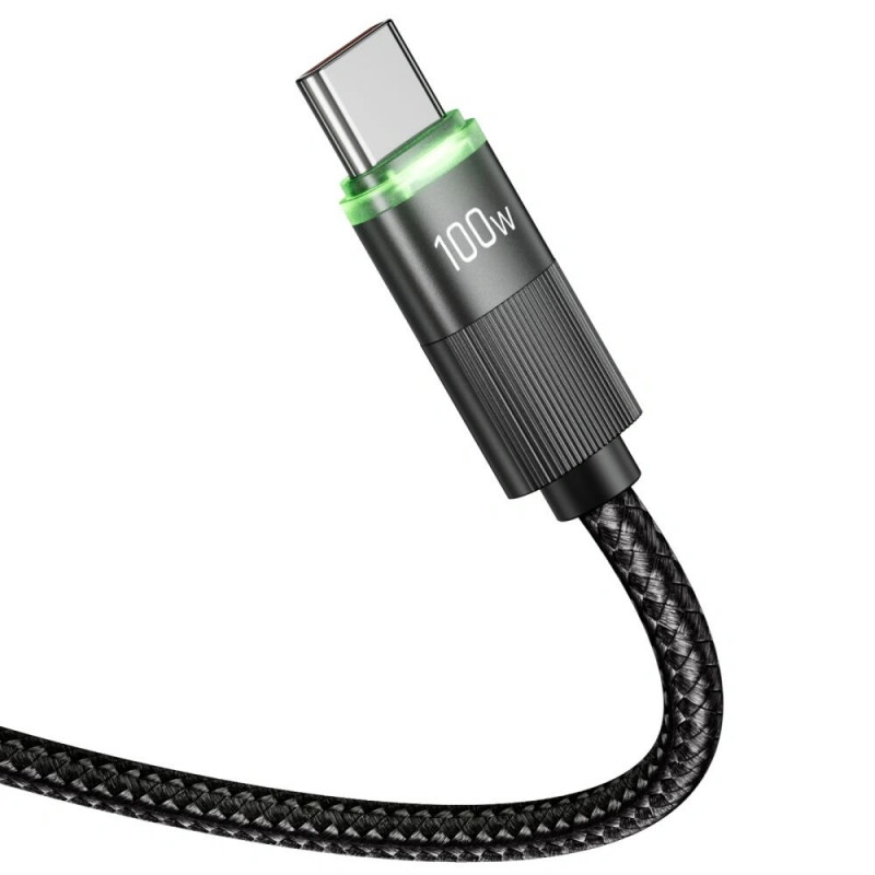 Tech-Protect UB20T Ultraboost USB-C / USB-C kaabel PD100W/5A, 180 cm, must