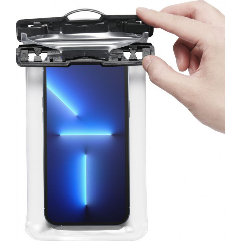 Spigen A601 Aqua Shield universaalne veekindel ümbris, Crystal Clear