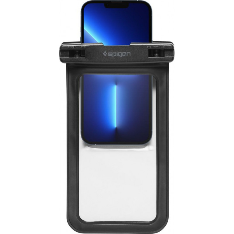Spigen A601 Aqua Shield universaalne veekindel ümbris (2 tk), must