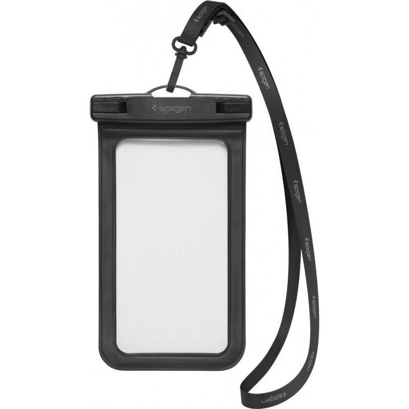 Spigen A601 Aqua Shield universaalne veekindel ümbris (2 tk), must