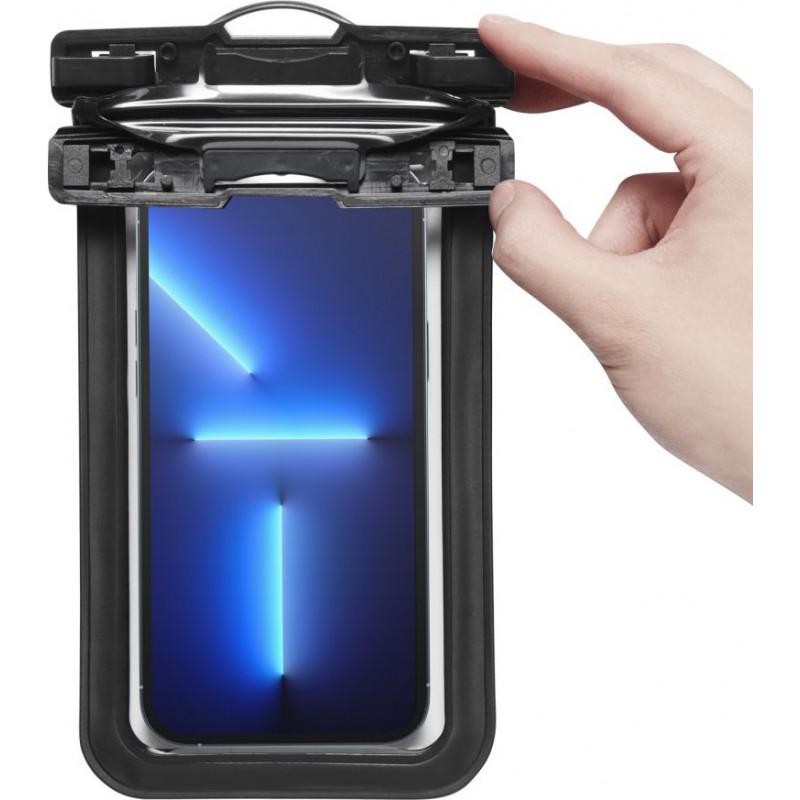 Spigen A601 Aqua Shield universaalne veekindel ümbris (2 tk), must