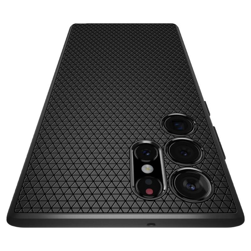 Spigen Liquid Air Samsung Galaxy S22 Ultra ümbris, mati must