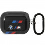 BMW BMAP222SOTK Tricolor Stripes kate Apple AirPods Pro 2. põlvkonna kõrvaklappidele, must
