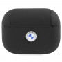 BMW BMAP2SSLBK Signature kate Apple AirPods Pro 2 (2022/2023), must, ehtne nahk, hõbedane logo