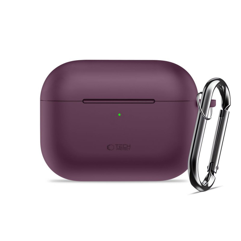 Tech-Protect Silicone Hook THP6103 Apple AirPods Pro 3 laadimiskarbi ümbris, Burgundy