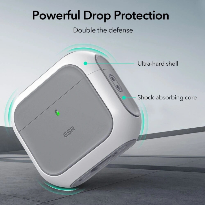 ESR Orbit HaloLock MagSafe ümbris Apple AirPods 4-le, valge