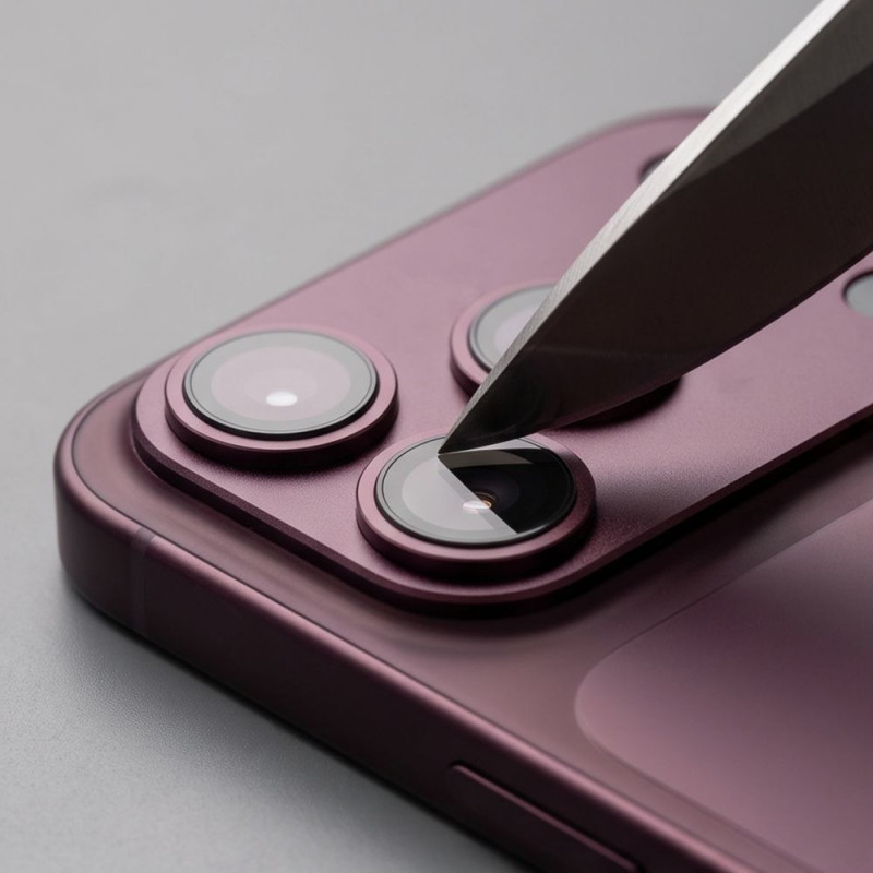Tech-Protect Camfull Fit+ Apple iPhone 18 Pro Max kaamerakaitse, Burgundy