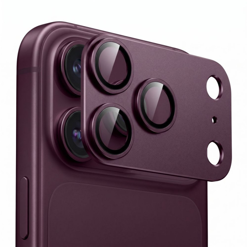 Tech-Protect Camfull Fit+ Apple iPhone 18 Pro kaamerakaitse, Burgundy
