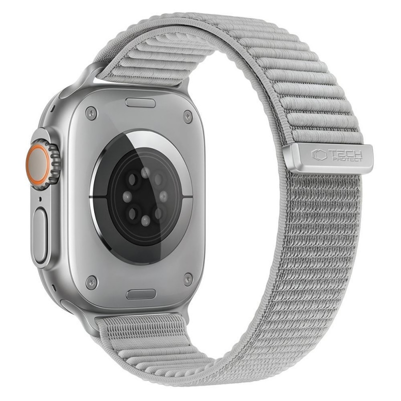 Tech-Protect Nylonloop Apple Watch 8 / 9 / 10 / 11 / 12 / SE / Ultra 44/45/46/49 mm kellarihm, helehall