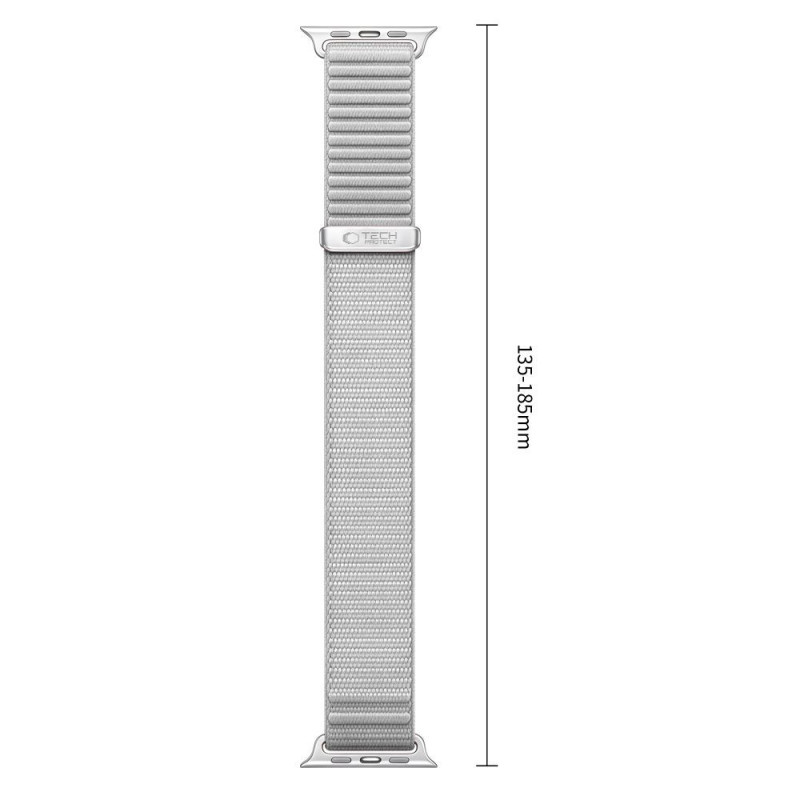 Tech-Protect Nylonloop Apple Watch 8 / 9 / 10 / 11 / 12 / SE / Ultra 44/45/46/49 mm kellarihm, helehall