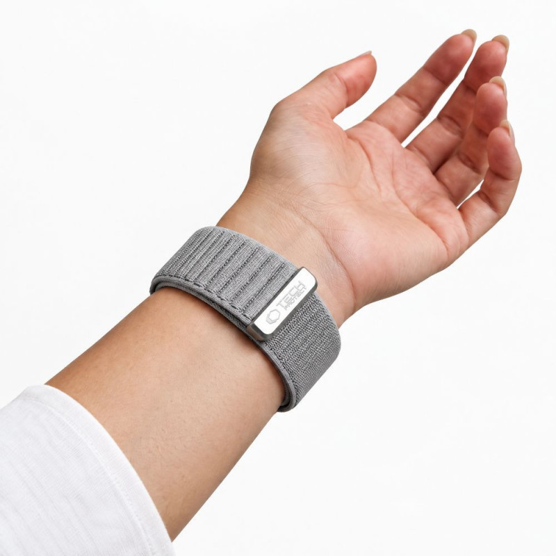 Tech-Protect Nylonloop Apple Watch 8 / 9 / 10 / 11 / 12 / SE / Ultra 44/45/46/49 mm kellarihm, helehall