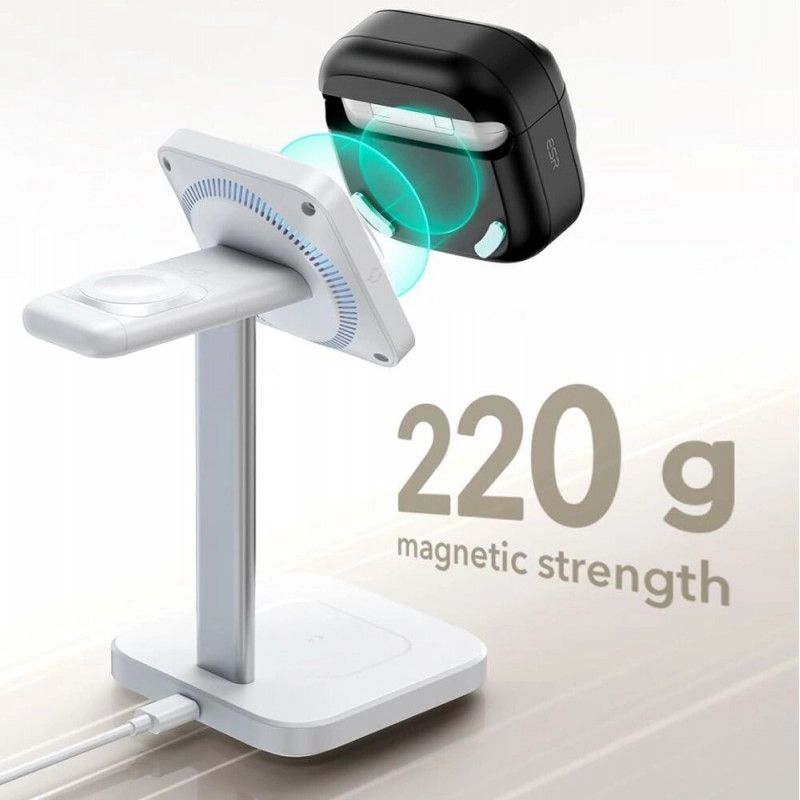 ESR Pulse HaloLock MagSafe ümbris Apple AirPods 4-le, must