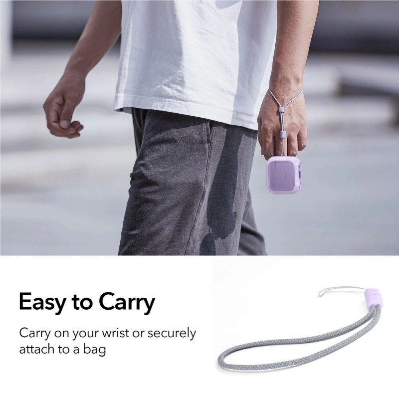 ESR Orbit HaloLock MagSafe ümbris Apple AirPods 4-le, lilla