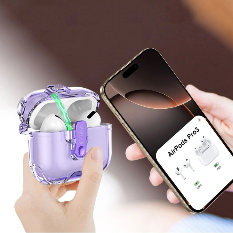 Tech-Protect Bounce Pro Apple AirPods Pro 3 laadimiskarbi kate, Matcha Green