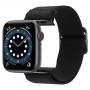 Spigen Fit Lite rihm Apple Watch 4/5/6/7/SE/8/9/Ultra 44/45/49 mm jaoks, must