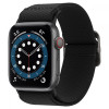Spigen Fit Lite rihm Apple Watch 4/5/6/7/SE/8/9/Ultra 44/45/49 mm jaoks, must