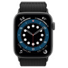 Spigen Fit Lite rihm Apple Watch 4/5/6/7/SE/8/9/Ultra 44/45/49 mm jaoks, must