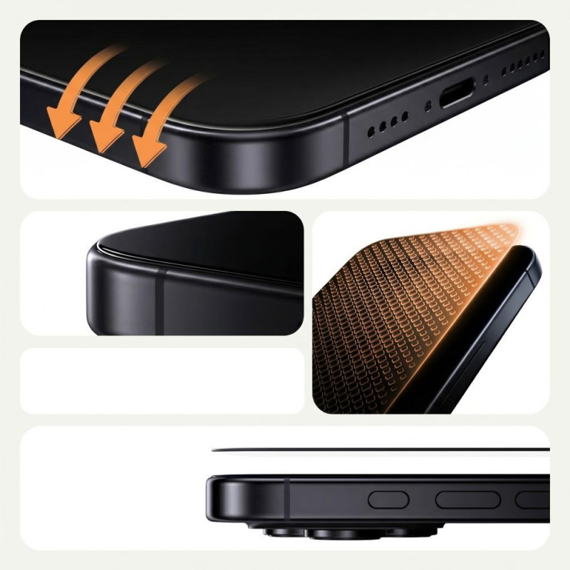 Tech-Protect Quick Set AR+ peegeldusvastane klaas Samsung Galaxy S26 Ultra jaoks, must