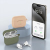 Tech-Protect silikoonist konksuga ümbris Apple AirPods Pro 1 / 2 jaoks, Cafe Latte