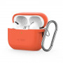 Tech-Protect silikoonist Hook-kate Apple AirPods Pro 1 / 2 jaoks, neoonoranž