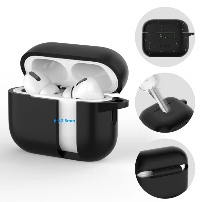Tech-Protect silikoonist Hook-kate Apple AirPods Pro 1 / 2 jaoks, neoonoranž