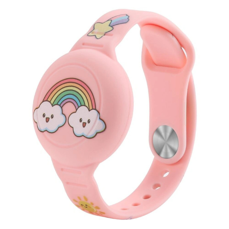 Tech-Protect Smooth Band lastele mõeldud randmepael Apple AirTag 1 / 2 jaoks, värviline (2 tk)