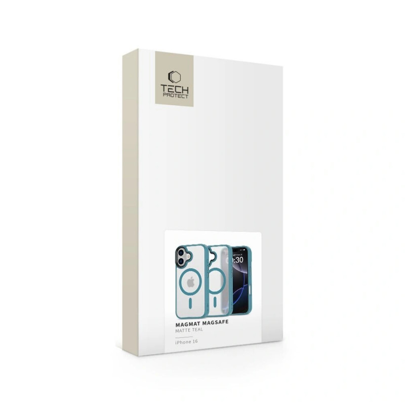 Tech-Protect MagMat MagSafe ümbris Apple iPhone 16 jaoks, mati teal