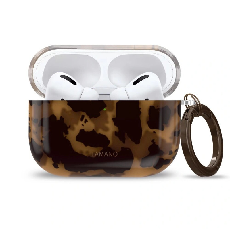 Tech-Protect Lamano ümbris Apple AirPods Pro 1 / 2 Panther (must ja pruun)