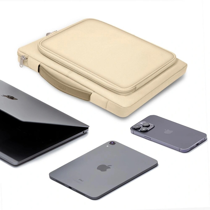 Tech-Protect Basic Bag sülearvutikott 15-16", Desert Beige
