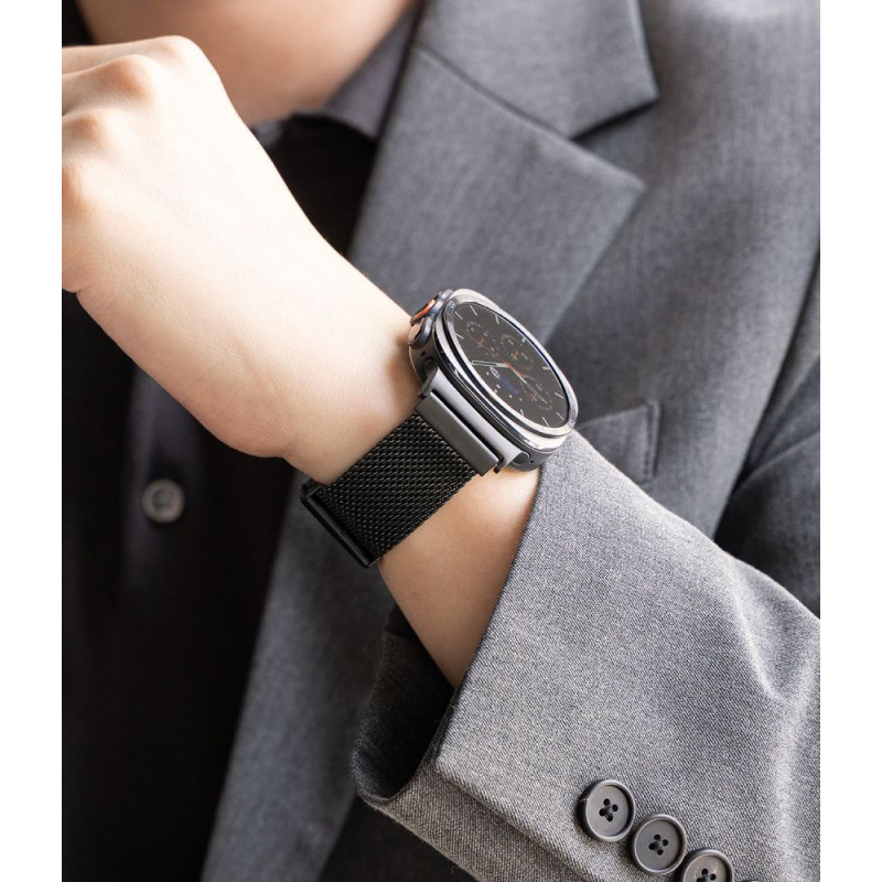 Ringke Metal One Mesh RGK12092 kellarihm Samsung Galaxy Watch Ultra 1 / 2 (2024-2026) 47 mm jaoks, must