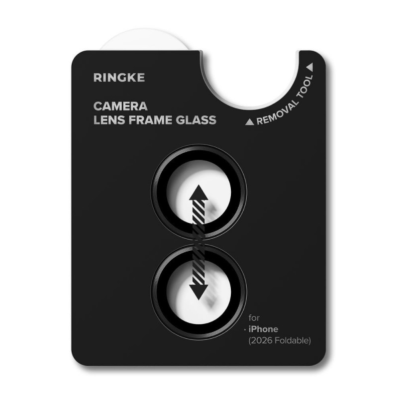 Ringke kaameraraam RGK12086 kaameraläätse kaitseklaas Apple iPhone Duo jaoks (2 tk), must