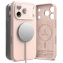 Ringke silikoonist magnetiline MagSafe ümbris Apple iPhone 18 Pro jaoks, Pink Sand