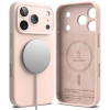 Ringke silikoonist magnetiline MagSafe ümbris Apple iPhone 18 Pro jaoks, Pink Sand