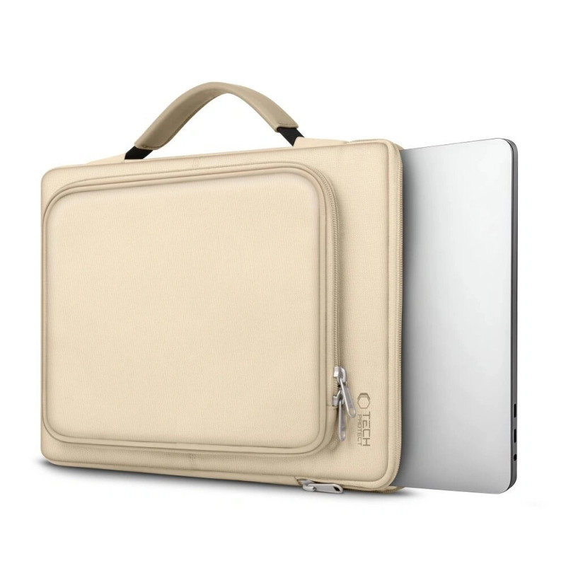 Tech-Protect Basic Bag sülearvutikott 13-14" sülearvutile, Desert Beige