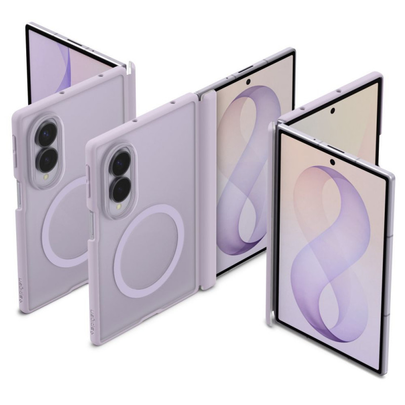 Spigen Airskin Zero MagSafe ümbris Samsung Galaxy Z Fold 8 jaoks, Frost Lavender