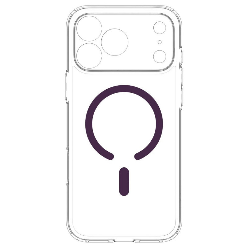 Spigen Ultra Hybrid MagSafe ümbris Apple iPhone 17 Pro / 18 Pro jaoks, läbipaistev/burgundia