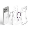 Spigen Ultra Hybrid MagSafe ümbris Apple iPhone 17 Pro / 18 Pro jaoks, läbipaistev/burgundia