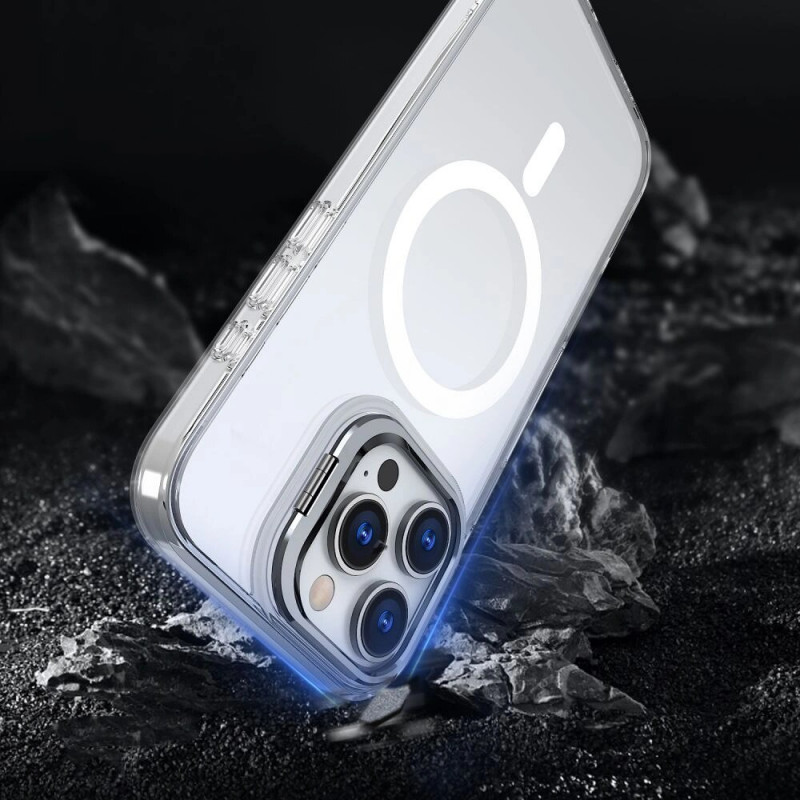 Tech-Protect Magstand MagSafe ümbris Apple iPhone 16 jaoks, läbipaistev