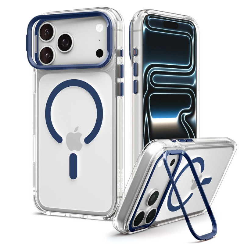 Spigen Ultra Hybrid Optik S MagSafe ümbris Apple iPhone 17 Pro / 18 Pro jaoks, läbipaistev/süvasinine