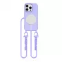 Tech-Protect Magnecklace MagSafe kaitseümbris kaelarihmaga Apple iPhone 16 Pro jaoks, lilla