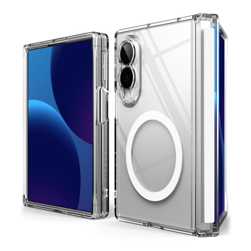 Ringke Fusion Flap Magnetic MagSafe ümbris Samsung Galaxy Z Fold 8 jaoks, läbipaistev