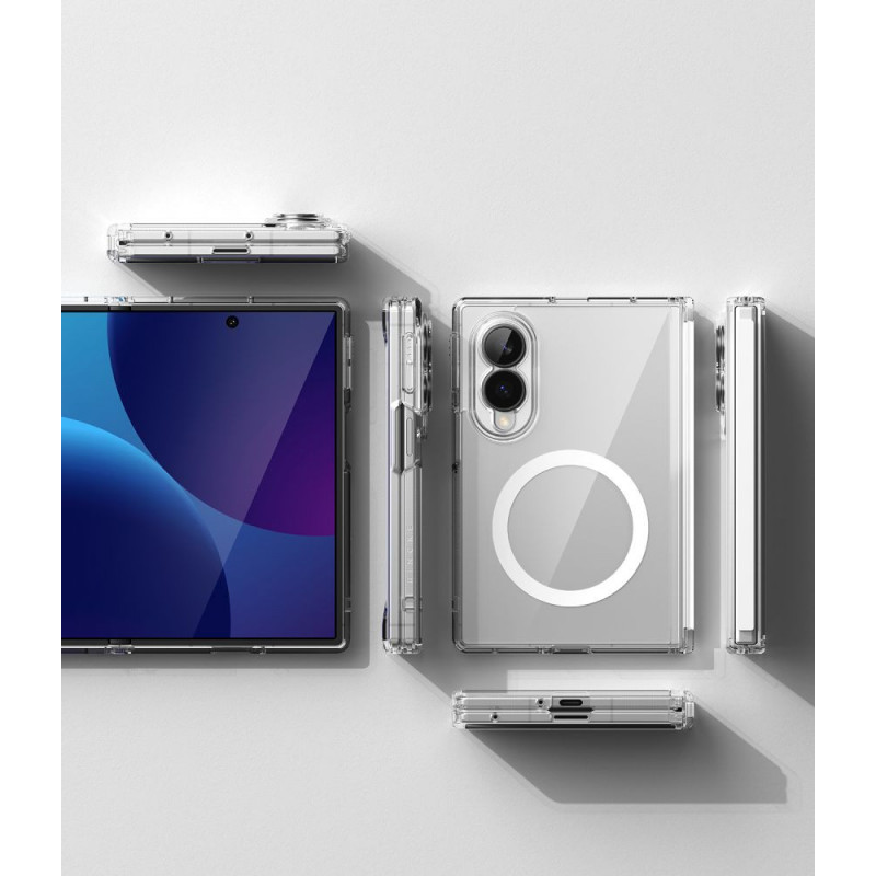 Ringke Fusion Flap Magnetic MagSafe ümbris Samsung Galaxy Z Fold 8 jaoks, läbipaistev