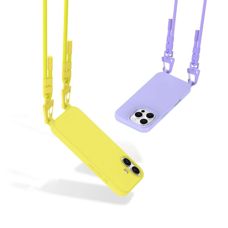Tech-Protect Magnecklace MagSafe kaitseümbris kaelarihmaga Apple iPhone 14 jaoks, kollane