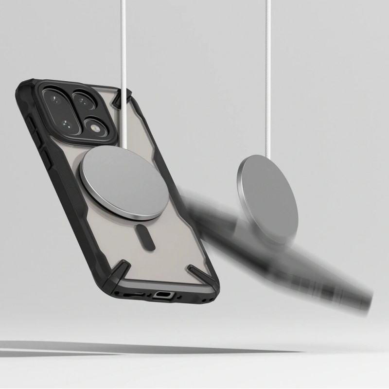 Ringke Fusion-X Magnetic MagSafe ümbris OnePlus 15-le, must