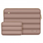 Tech-Protect Puffy sülearvuti 13-14" kott tarvikutekotiga, Walnut