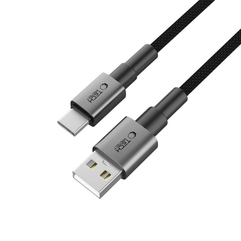 Tech-Protect Ultraboost DNA USB-A / USB-C kaabel 15W/3A 100 cm, Iron Grey