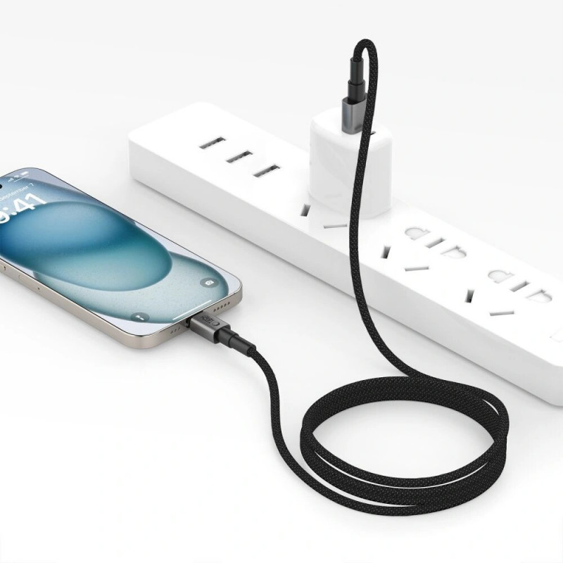 Tech-Protect Ultraboost DNA USB-A / USB-C kaabel 15W/3A 100 cm, Iron Grey