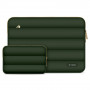 Tech-Protect Puffy sülearvuti 15-16" kott tarvikutekotiga, Army Green