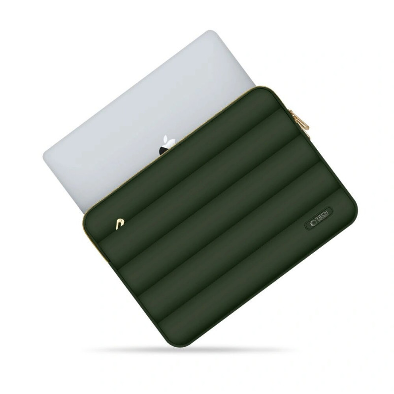 Tech-Protect Puffy sülearvuti 15-16" kott tarvikutekotiga, Army Green